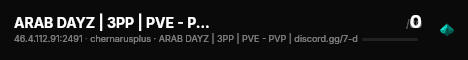 ARAB DAYZ | 3PP | PVE - PVP | discord.gg/7-d live status badge