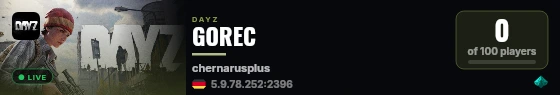 GOREC live status badge