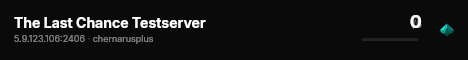 The Last Chance Testserver live status badge