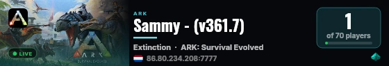 Sammy - (v361.7) live status badge