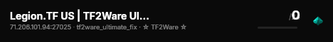 Legion.TF US | TF2Ware Ultimate live status badge