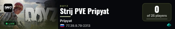 Strij PVE Pripyat live status badge