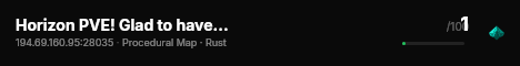 Horizon PVE! Glad to have you here! live status badge