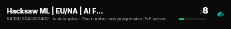 Hacksaw ML | EU/NA | AI Focused Progressive PvE live status badge