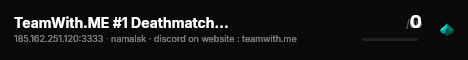 TeamWith.ME #1 Deathmatch Namalsk - Arenas - Spawngear - QuickP live status badge