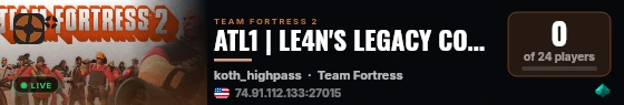 ATL1 | LE4N'S LEGACY COMMUNITY SERVER | NO SPREAD OR RANDOM CRI live status badge