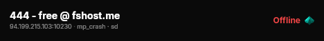 444 - free @ fshost.me live status badge