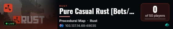 Pure Casual Rust [Bots/Botbases] 3x live status badge