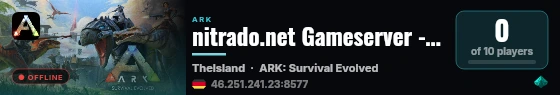 nitrado.net Gameserver - (v361.7) live status badge