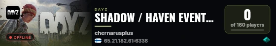SHADOW / HAVEN EVENTS / SURVIVAL / CHERNO #2 live status badge