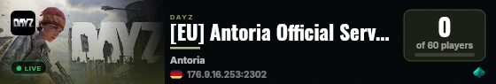 [EU] Antoria Official Server (By Vlad and Mr Crumpet) live status badge