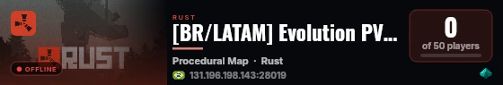 [BR/LATAM] Evolution PVE | Hardcore Zombie Survival live status badge