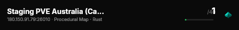 Staging PVE Australia (Carbon) live status badge