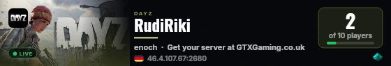RudiRiki live status badge