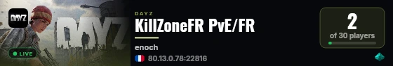 KillZoneFR PvE/FR live status badge