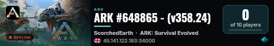 ARK #648865 - (v358.24) live status badge