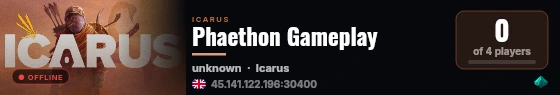 Phaethon Gameplay live status badge