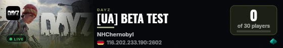 [UA] BETA TEST live status badge