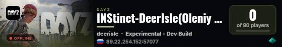 INStinct-DeerIsle(Oleniy Ostrov) (Experimental - Dev Build) Tes live status badge