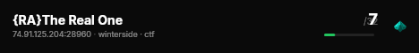 {RA}The Real One live status badge