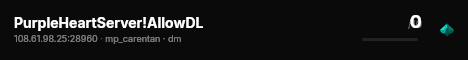 PurpleHeartServer!AllowDL live status badge