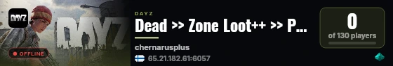Dead >> Zone Loot++ >> PvE >> Solo Play #2 live status badge