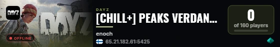 [CHILL+] PEAKS VERDANT | HARDCORE | GUNS++ | TRADER & GUNS live status badge