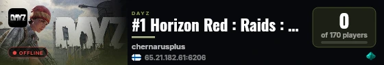 #1 Horizon Red : Raids : Cars+ : PvPvE #2 live status badge