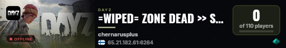 =WIPED= ZONE DEAD >> SOLO/DUO >> TRADER ENABLED >> QUESTS & LOOT live status badge
