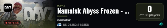 Namalsk Abyss Frozen - Hardcore Loot PvE Loot++ Events #2 live status badge