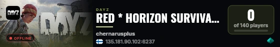 RED * HORIZON SURVIVAL * X10 LOOT * CHERNO #2 live status badge