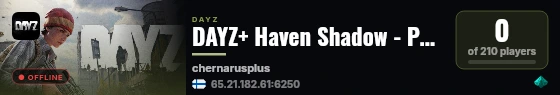 DAYZ+ Haven Shadow - PvP - Quests - Custom Events #3 live status badge