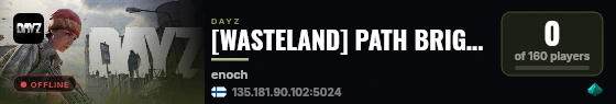 [WASTELAND] PATH BRIGHTWOOD — SURVIVAL — LOOT++ — PVPVE live status badge