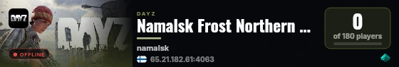 Namalsk Frost Northern Quest - Solo Mode PvE High FPS Trader Ena live status badge