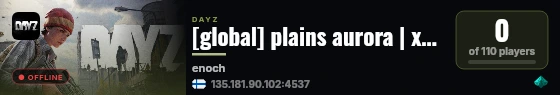 [global] plains aurora | x10 loot | survival | pve | pvpve live status badge