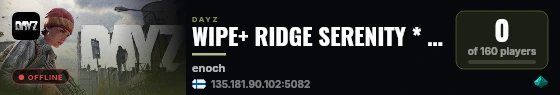 WIPE+ RIDGE SERENITY * SURVIVAL * SOLO/DUO * ЧЕРНОРУСЬ live status badge
