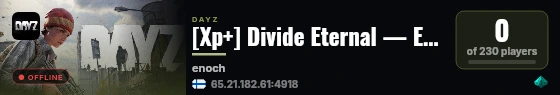 [Xp+] Divide Eternal — Events — Guns++ — Quests & Loot | Livonia live status badge