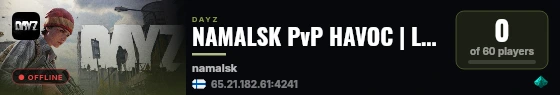 NAMALSK PvP HAVOC | Loot+ Guns live status badge
