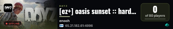 [ez+] oasis sunset :: hardcore :: quests :: raids :: safe haven live status badge