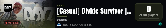 [Casual] Divide Survivor | Loot++ | Survival | Чернорусь live status badge