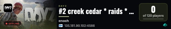 #2 creek cedar * raids * survival * чернорусь | Livonia live status badge