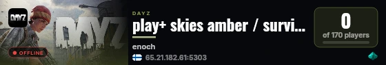 play+ skies amber / survival / guns++ / cherno | Livonia #2 live status badge