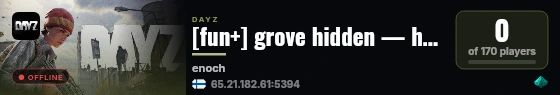 [fun+] grove hidden — hardcore — loot++ — quests — hardcore mode live status badge