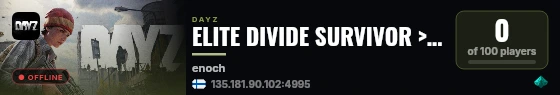 ELITE DIVIDE SURVIVOR >> CARS+ >> QUESTS >> SURVIVAL live status badge