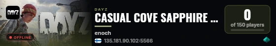 CASUAL COVE SAPPHIRE — HIGH FPS — PVP — HARDCORE MODE live status badge