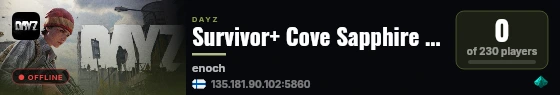 Survivor+ Cove Sapphire | Guns++ | Pve | High Loot | Livonia #2 live status badge