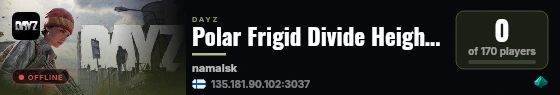 Polar Frigid Divide Heights - High Loot, Events Survival High FP live status badge