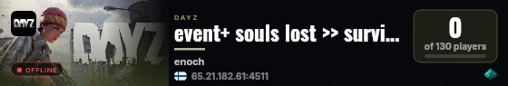 event+ souls lost >> survival >> pvp >> high loot live status badge