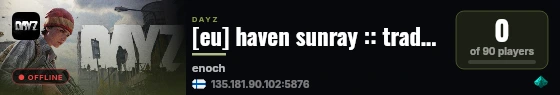 [eu] haven sunray :: trader enabled :: pve :: pvp :: safe haven live status badge