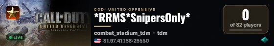 *RRMS*SnipersOnly* live status badge